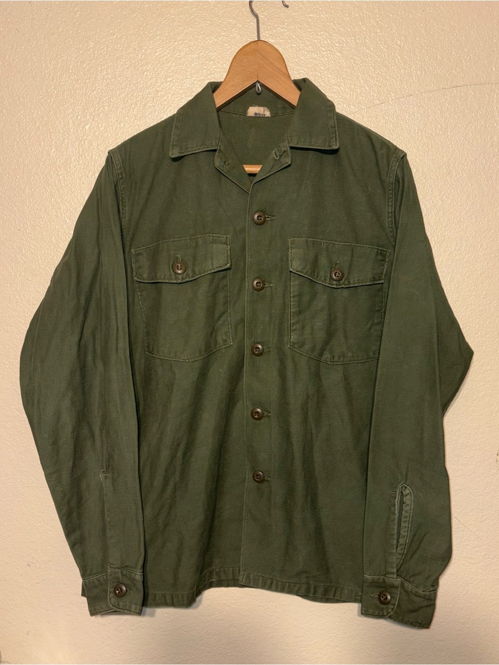 U.S. Army Green Military Field Button-Up Jacket